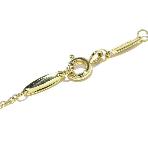 Auth TIFFANY&Co. By The Yard - 18K Yellow Gold Diamond Necklace - Picture 5 of 6